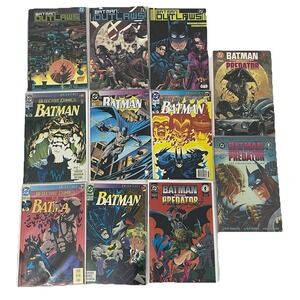 Batman Comic Lot 11 Knightfall Outlaws Vs Predator DC Comics